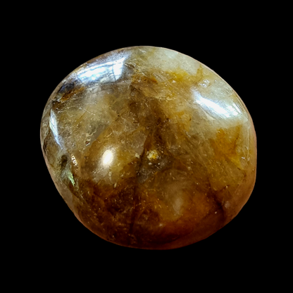 Hematoid Quartz (Golden Healer) Palm Stone #2332