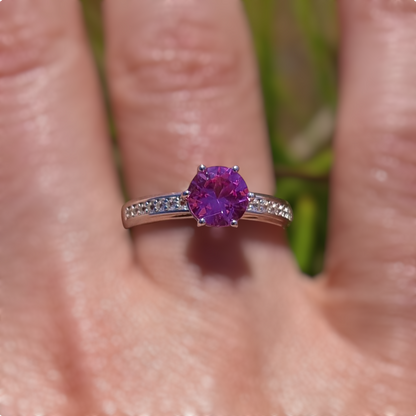 Pink Sapphire Brilliance Ring #2349