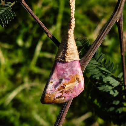 Roimata Freeform - Rhodonite Necklace