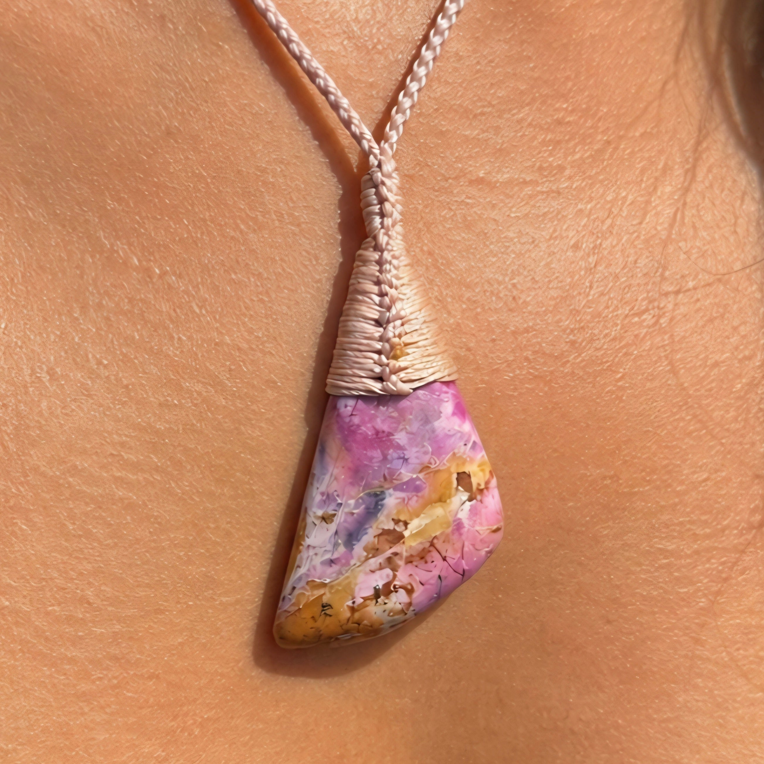 Roimata Freeform - Rhodonite Necklace