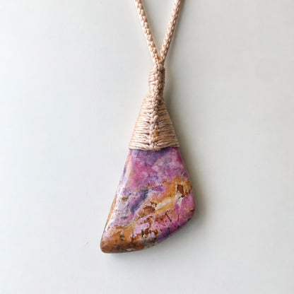 Roimata Freeform - Rhodonite Necklace