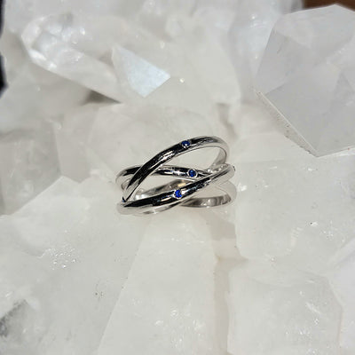 Sapphire Russian Twist Ring #2320