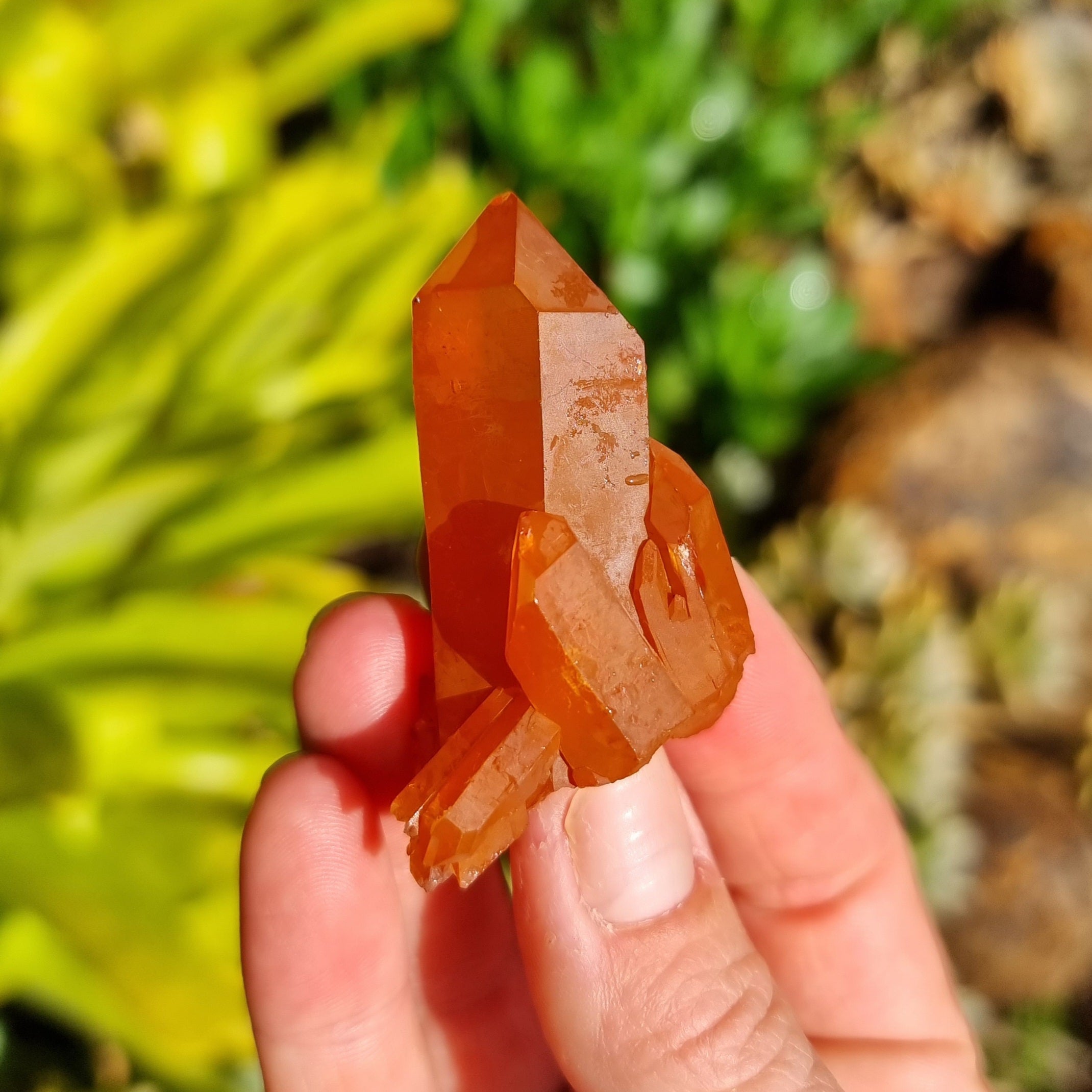 Tangerine Quartz Cluster #2325