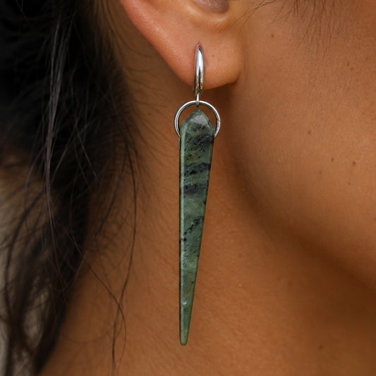 Tapawhā - Pounamu Earrings
