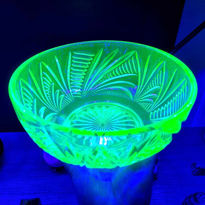 Uranium Glass Bowl #2345