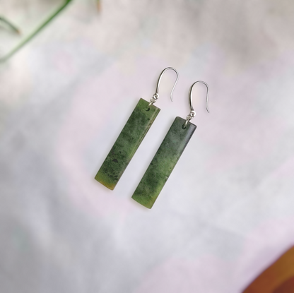 Jade Pounamu Tapawhā Earrings #2359