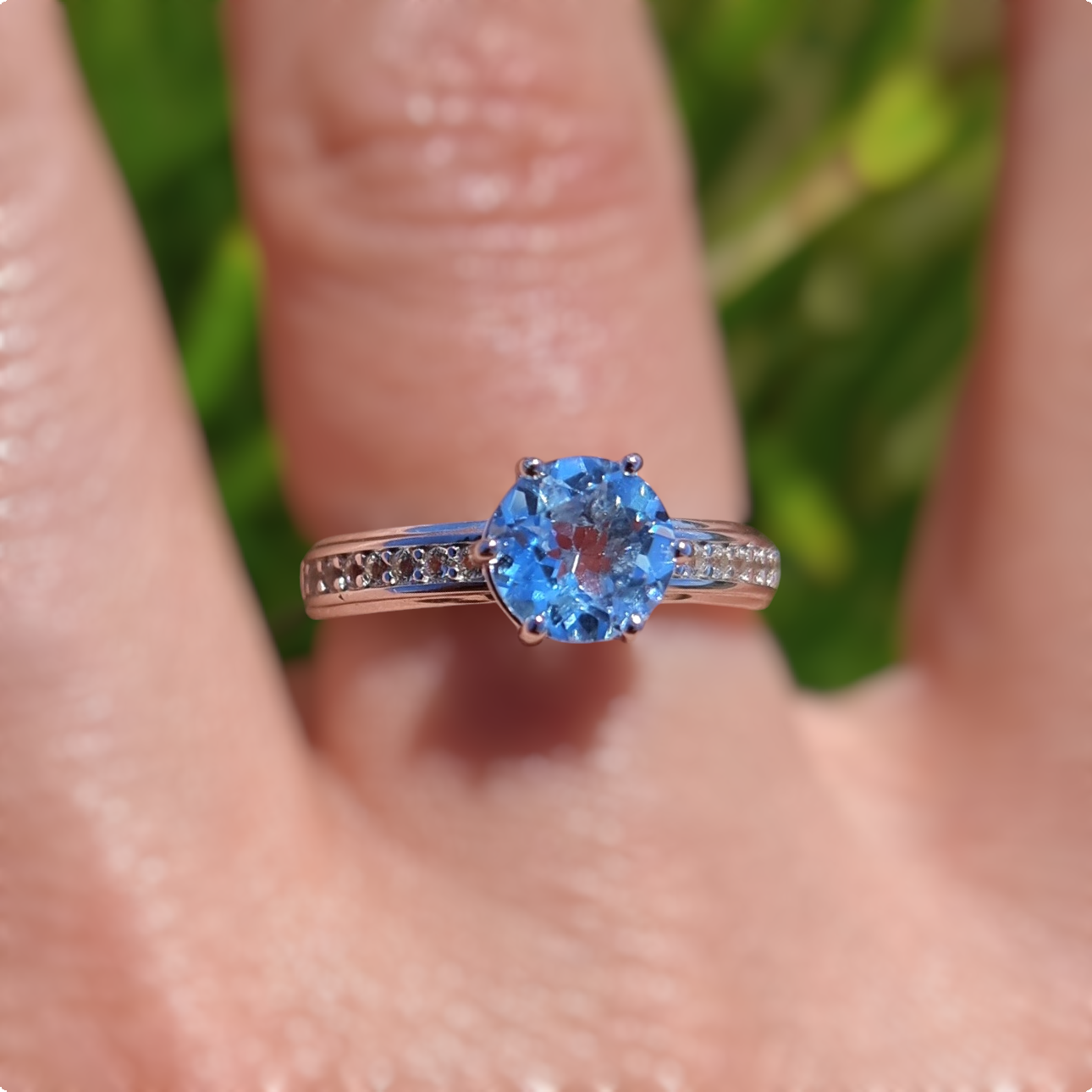 Aquamarine Brilliance Ring #2348