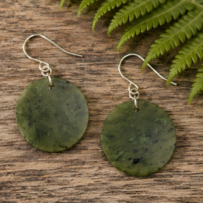 Porowhita - Pounamu Earrings