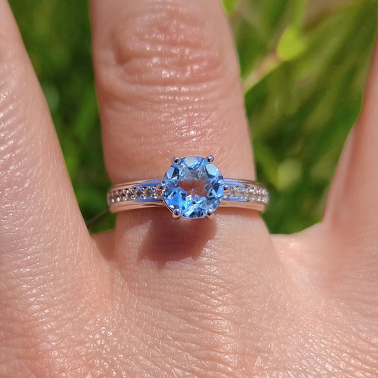 Aquamarine Brilliance Ring #2348