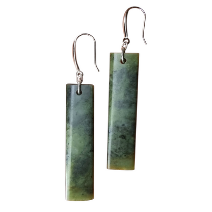 Jade Pounamu Tapawhā Earrings #2359