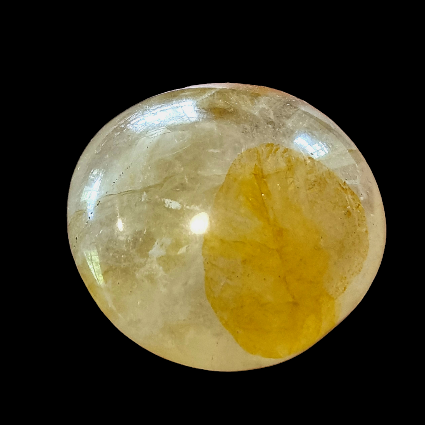 Hematoid Quartz (Golden Healer) Palm Stone #2330