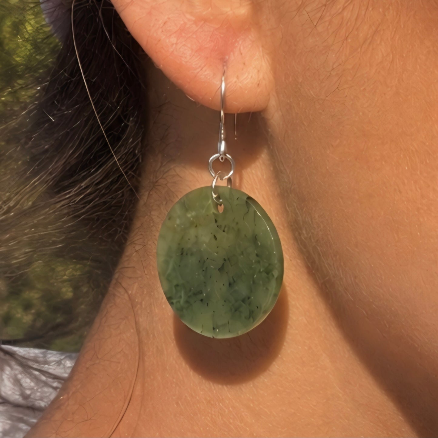 Porowhita - Pounamu Earrings