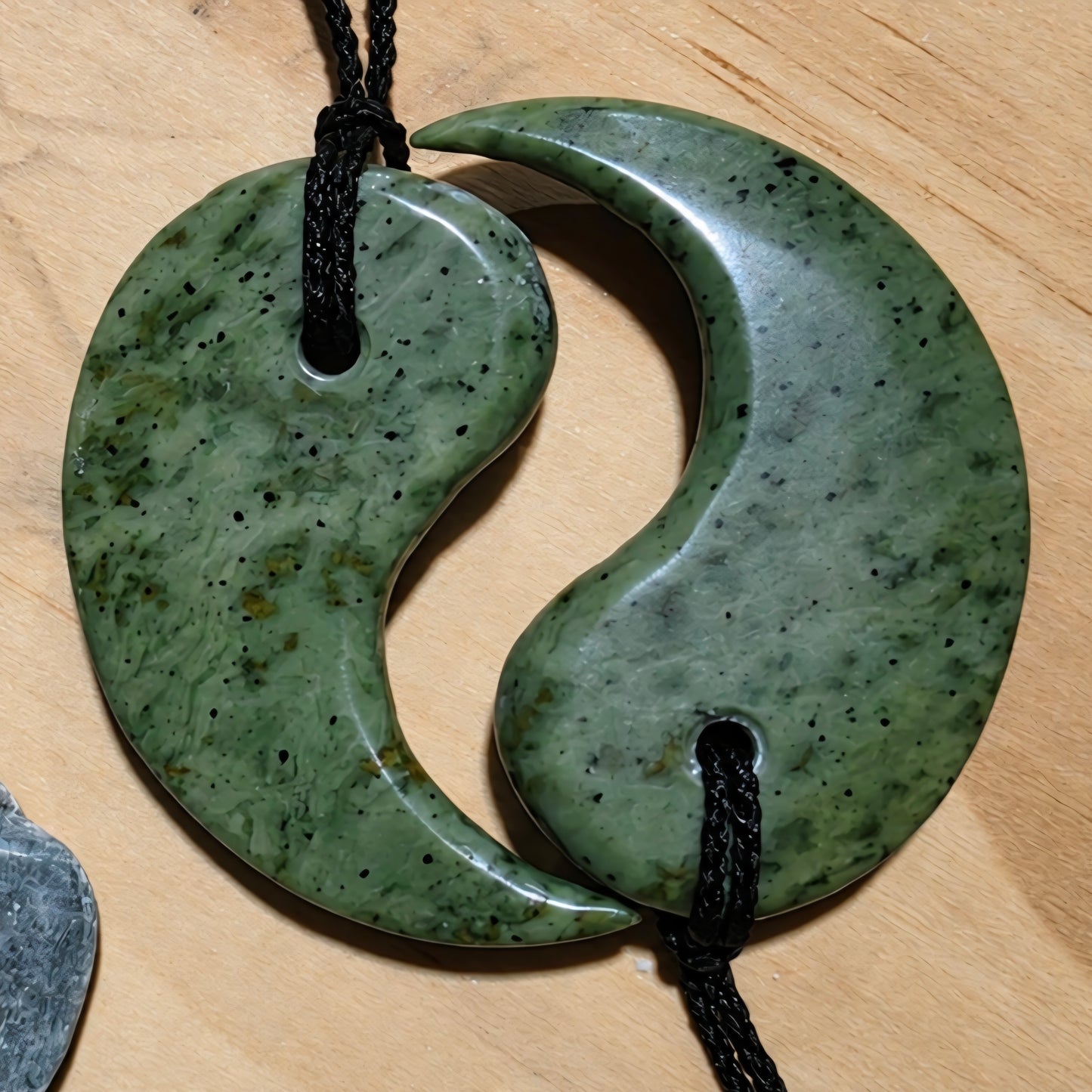 Yin and Yang - Pounamu Necklace Set